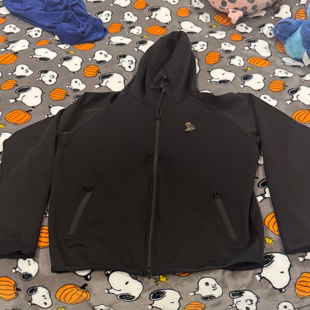 OVO Black Hooded Windbreaker